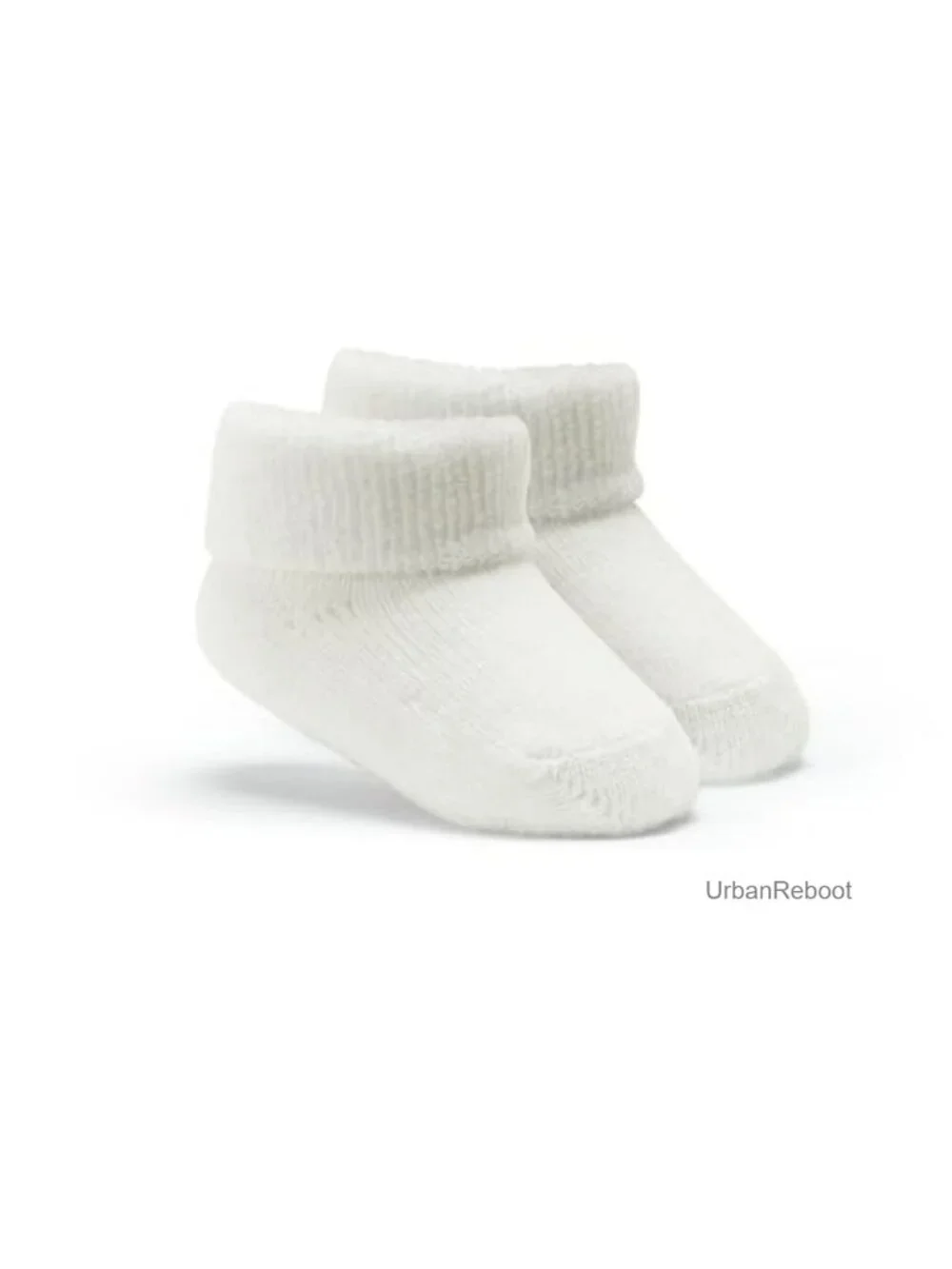 6-Pack Baby Socks Cotton Terry Turn Cuff Newborn Infant 0-6 Months